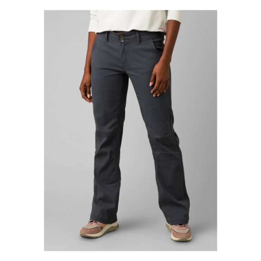 Prana women's Halle women's convertible pants size 8 gray straight leg low rise